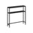 2-Tier Slim Console Table - 2 Shelves for Hallway - Engineered Wood - Charcoal Grey