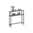 2-Tier Slim Console Table - MDF - Heather Greige - Hallway Table with 2 Shelves