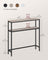 2-Tier Slim Console Table - MDF - Heather Greige - Hallway Table with 2 Shelves