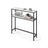 2-Tier Console Table - Marble - White and Black - Slim Design for Hallway