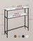 2-Tier Console Table - Marble - White and Black - Slim Design for Hallway