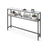 2-Tier Console Table - Marble - White and Black - Slim Design with 2 Shelves
