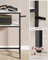2-Tier Console Table - Marble - White and Black - Slim Design with 2 Shelves