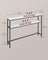 2-Tier Console Table - Marble - White and Black - Slim Design with 2 Shelves