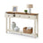 Console Table for Hallway Slim Sofa Table for Living Room Honey Brown and Rustic White - Wood and Solid Wood - Honey Brown