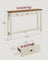 Console Table for Hallway Slim Sofa Table for Living Room Honey Brown and Rustic White - Wood and Solid Wood - Honey Brown