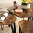 Set of 3 Nesting Coffee Table - Particleboard and Steel - Rustic Brown