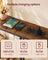 Console Table - Narrow with Storage - Rustic Brown And Matte Black - 200 x 15 x (64-89.4) cm