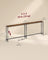 Console Table - Narrow with Storage - Rustic Brown And Matte Black - 200 x 15 x (64-89.4) cm