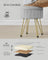 Round Velvet Storage Ottoman - 4 Metal Legs - Dove Grey - Versatile for Dressing Room