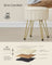 Round Storage Ottoman - Velvet - Cream White - Versatile Seating with 4 Metal Legs