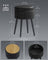 Storage Ottoman - Synthetic Leather - Ink Black