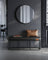 Ottoman Bench - Synthetic Leather - Ink Black - Max Load 300 kg