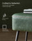 Ottoman Bench - Synthetic Leather - Forest Green - Load Capacity 300 kg