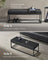Ottoman Bench - Fabric - Ink Black - Stylish End of Bed Seating