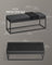 Ottoman Bench - Fabric - Ink Black - Stylish End of Bed Seating