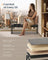 Ottoman Bench - Fabric - Dove Grey - Stylish End of Bed Seating