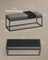 Ottoman Bench - Fabric - Dove Grey - Stylish End of Bed Seating