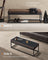 Ottoman Bench - Wood - Walnut Brown - Stylish End of Bed Seating