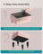 Ottoman Footstool - Velvet - Pastel Pink - Thick Cushion