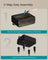 Foot Stool Ottoman Weight Capacity - Linen-Look Fabric and Foam - Ink Black