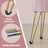 Velvet Makeup Stool - Round with Storage - Ink Black