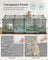 Pet Exercise Playpen - Metal - Grey - 20 Panels with Floor for Small Animals