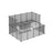 Pet Playpen - Plastic - Grey - Indoor DIY Expandable Design