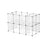 Pet Playpen - Clear Plastic - Grey - DIY Design for Small Animals