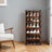 Modular Shoe Storage Shelf - 10-Tier with Doors - Plastic - Rustic Brown