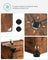 Shoe Rack - Plastic - Rustic Brown - 10-Slot Modular Storage Unit