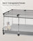 Small Animal Playpen - 144L - PP Plastic - Semi-Transparent Panels - Breathable Top