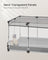 Small Animal Playpen - 144L - PP Plastic - Semi-Transparent Panels - Semi-Transparent Panels