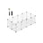 Pet Playpen - Metal - White - DIY Adjustable 20-Panel Enclosure for Small Animals