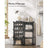 Shoe Rack - Plastic - Black - Modular 6-Slot Storage with Doors