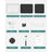 Shoe Rack - Plastic - Black - Modular 6-Slot Storage with Doors