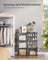 Shoe Rack - Plastic - Slate Grey - Interlocking 6-Slot Storage Unit with Doors