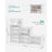 Shoe Rack - Plastic - White and Black - 6-Slot Modular Design with Doors
