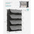 Modular Shoe Storage Cabinet - 8-Slot with Doors - Plastic - Black