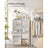 Modular Shoe Storage Cabinet - Plastic - White - 8-Slot Design with Doors