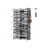 Modular Shoe Rack - Steel - Slate Grey - 10-Slot Design with Doors