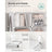 Modular Storage Organiser Unit - 10 Slots with Doors - Steel Frame - White