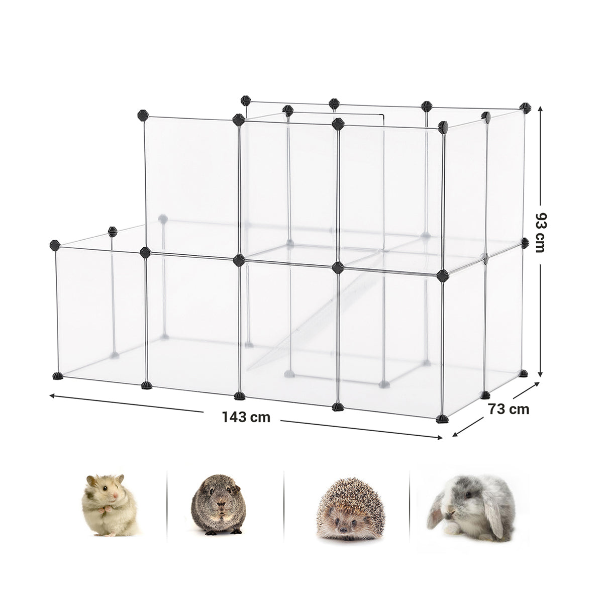 Modular Pet Playpen - Plastic - White - DIY Design