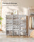 Interlocking Shoe Rack - Plastic - Cloud White - Modular 4-Slot Storage Unit with Doors