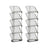5-Tier Slim Sloping Shoe Racks - 24.5L - PET Plastic - Space Saving
