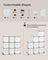 Cube Storage Organiser - Non-Woven Fabric - Cloud White - Customisable Shape with 9 Storage Boxes