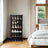 10-Tier Shoe Rack - Plastic - Black - Modular Storage Unit with Door