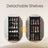 10-Tier Shoe Rack - Plastic - Black - Modular Storage Unit with Door