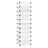 10 Tiers Cube Organiser - PP plastic + ABS plastic - Transparent