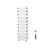 10 Tiers Cube Organiser - PP plastic + ABS plastic - Transparent